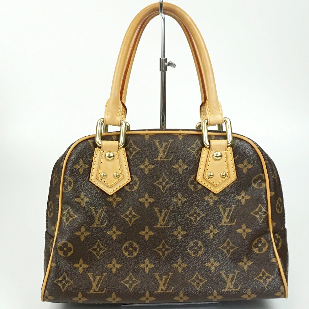 LOUIS VUITTON Manhattan Monogram Canvas Brown Handbag
